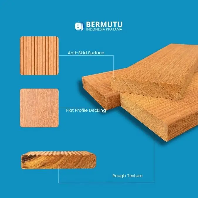 Decking Kayu Bengkirai - Tampak Produk