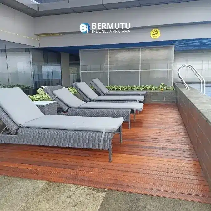 Decking Kayu Bengkirai - Terpasang