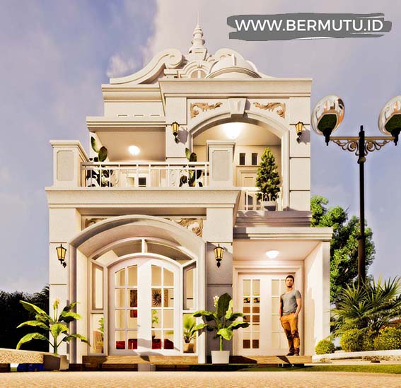 rumah klasik lebar 5,5 meter