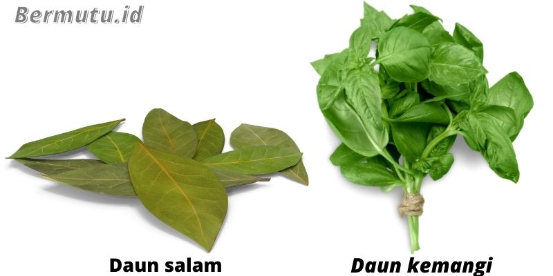 Menggunakan Daun Salam dan Daun Kemangi