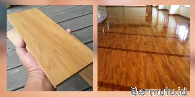 tipe lantai kayu indoor - solid jati