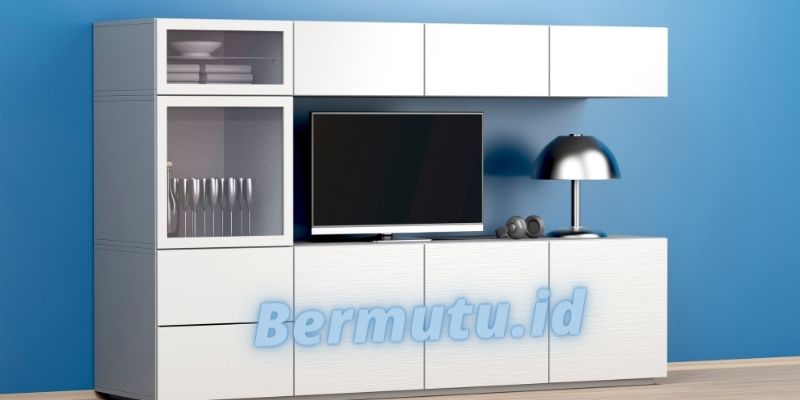 Jenis Furniture Terbaik Untuk Rumah Modern Minimalis - lemari tv denan storage ekstra