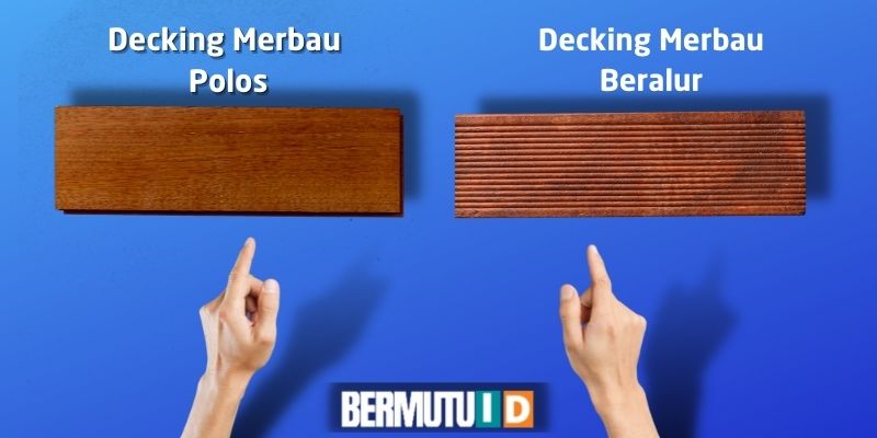 decking merbau polos dan beralur