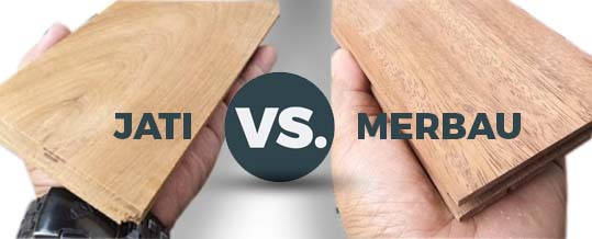 Lantai kayu Jati vs Merbau
