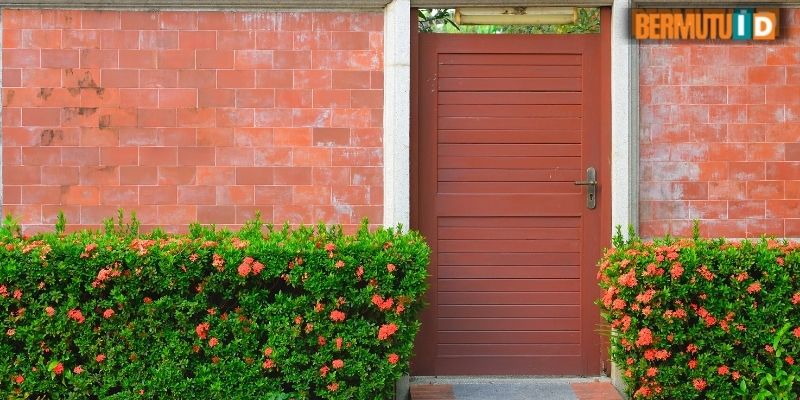 Terbaik Untuk Pagar Rumah - pagar bata merah