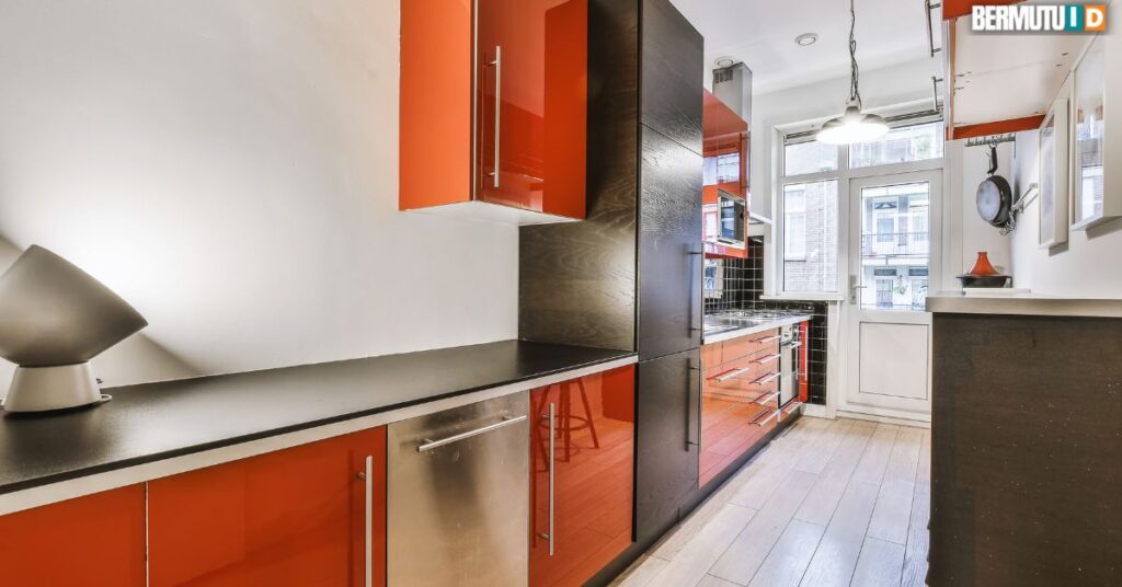 Desain Kitchen Set Bergaya Kontemporer