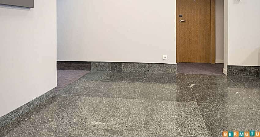 Lantai Linoleum Motif Batu Alam