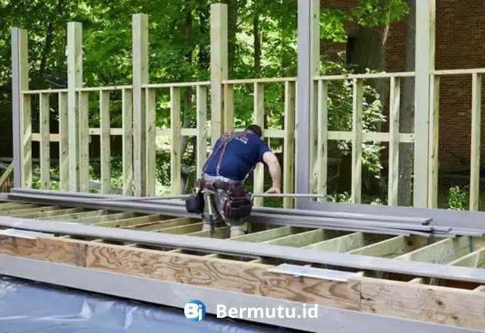 cara memasang decking WPC