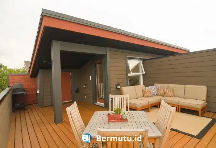 Desain Rooftop Dengan Decking WPC yang Begitu Memukau 5 decking WPC untuk rooftop