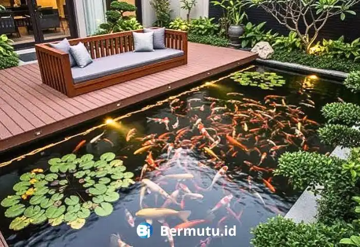 decking WPC untuk taman rumah