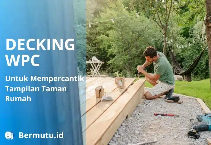 decking WPC untuk taman rumah