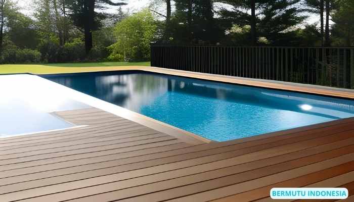 ongkos pasang decking kayu kolam renang