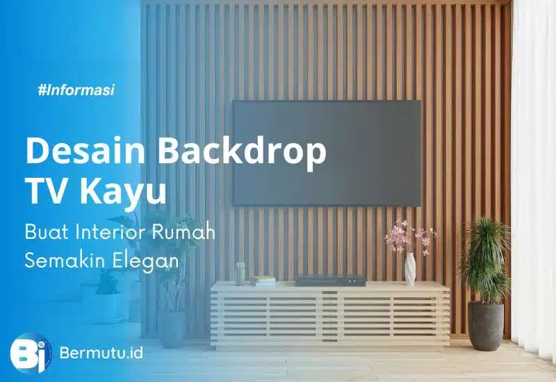 backdrop tv kayu