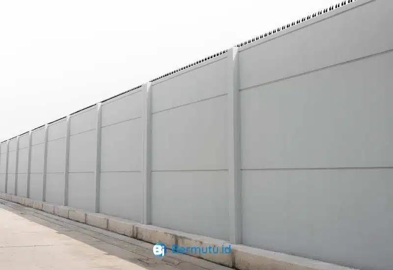 desain pagar beton full