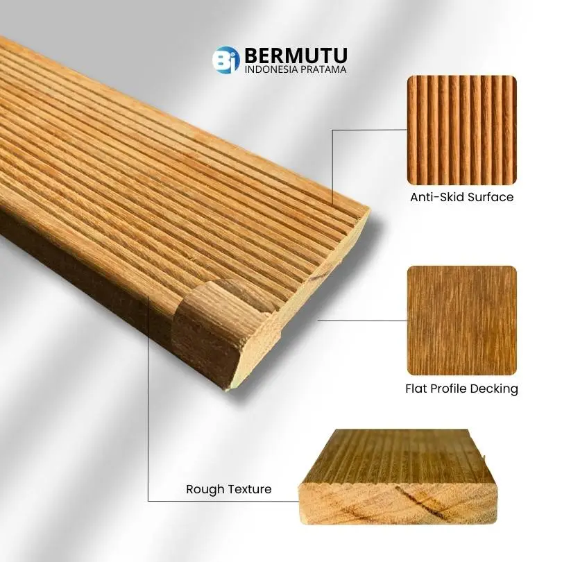 detail decking kayu ulin
