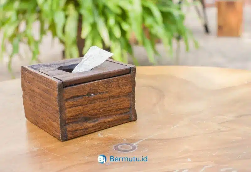 kotak tisu kayu kemuning