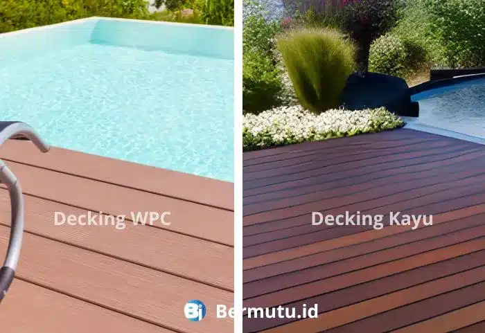 perbedaan decking WPC dan kayu