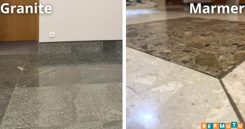 perbedaan motif granite dan marmer