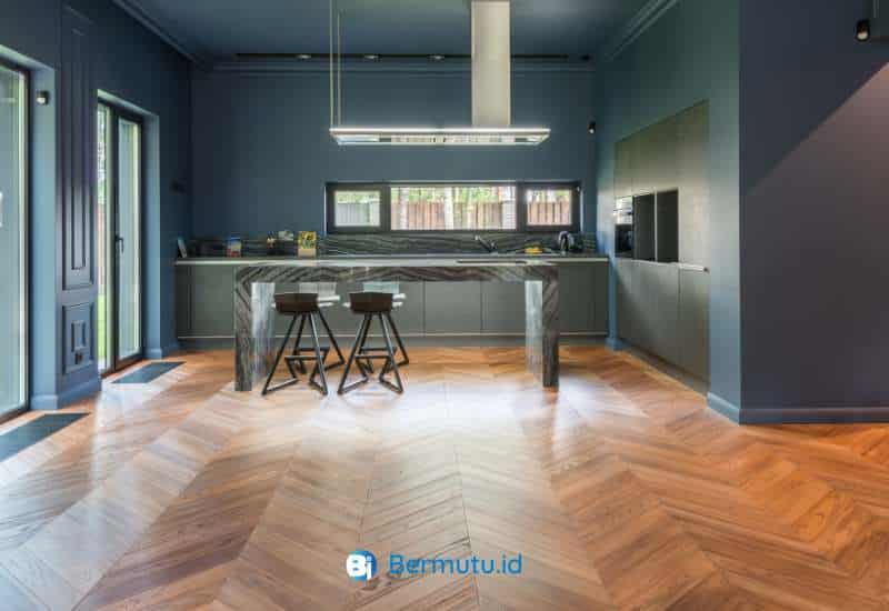 Ragam Pola Pemasangan Lantai Kayu Solid yang Paling Umum 5 pola herringbone