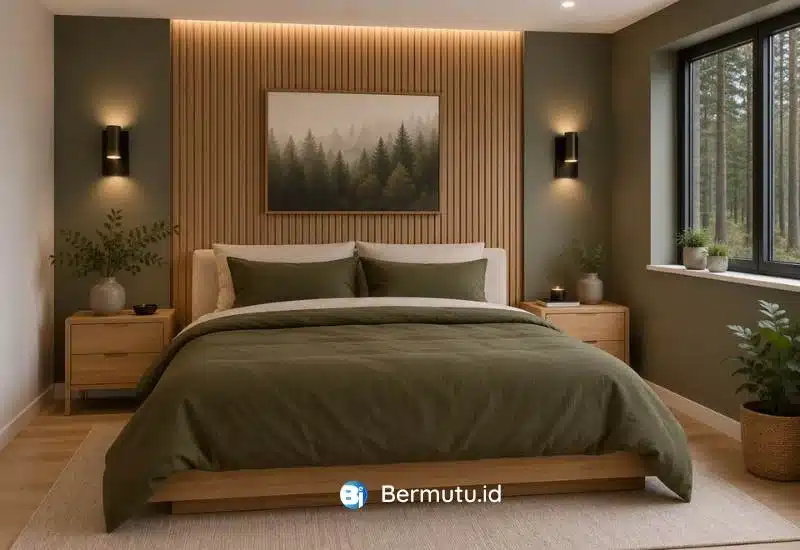 wall panel WPC yang terpasang