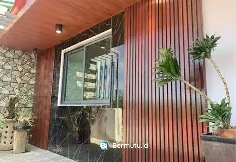 wall panel WPC yang terpasang